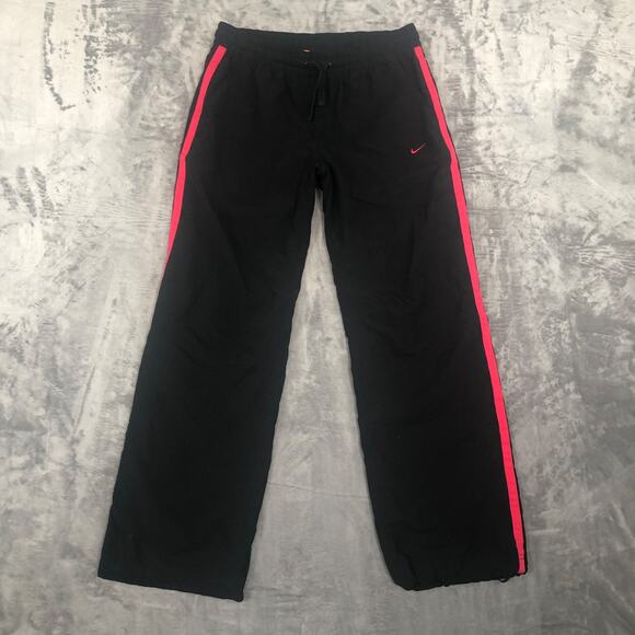 Vintage Nike Athletic Dept 90s Y2K Pants Jogger Sweatpants Women Size M Black - Picture 1 of 6